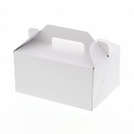 HEIKO 箱 キャリーケース ホワイト 5×7 ケーキ6～7個用 25枚