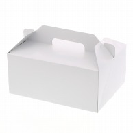 >HEIKO 箱 キャリーケース ホワイト 6×8 ケーキ8～9個用 25枚