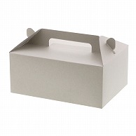HEIKO 箱 手提ケーキ箱 大 6～7個用 ナチュラルグレー 25枚