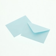 HEIKO ミニ横型封筒 ブルー 20枚