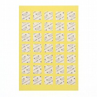 HEIKO 抗菌・抗ウイルスシール 15×15 白 表示入 35枚