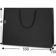 HEIKO 紙袋 ブライトバッグ 55-15 黒MT(マットPP貼り) 10枚