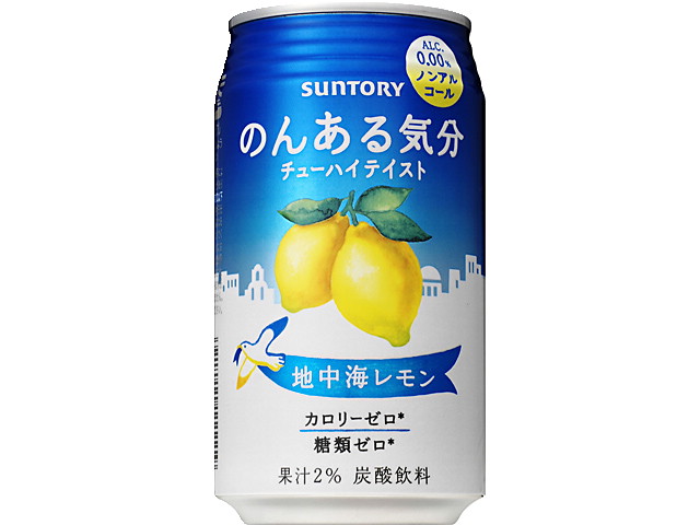 >サントリーのんある気分地中海レモン缶３５０ｍｌ※軽（ご注文単位24個）【直送品】