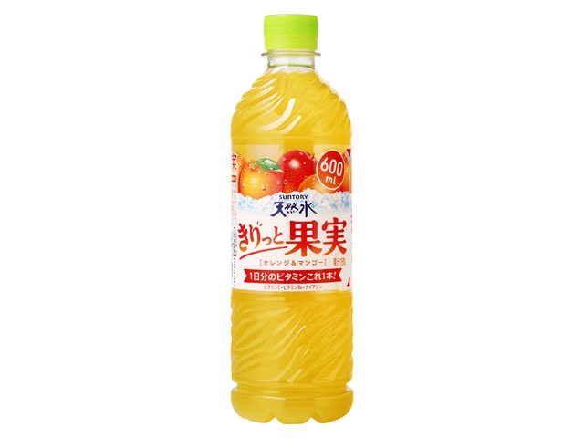 サントリー天然水オレンジ＆マンゴーペット６００ｍｌ※軽（ご注文単位24個）【直送品】