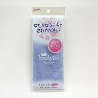 >東和産業 Bodyte　ナイロンタオル ふつう ブルー 1個（ご注文単位5個）【直送品】