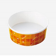 【直送品】 東洋アルミエコープロダクツ 紙容器　耐熱性紙コップ　丸型　114φ オレンジ K8111A1　100枚/袋（ご注文単位12袋）
