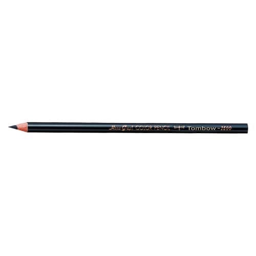 1500-33 色鉛筆　１５００　単色　黒 1ダース (ご注文単位1ダース)【直送品】
