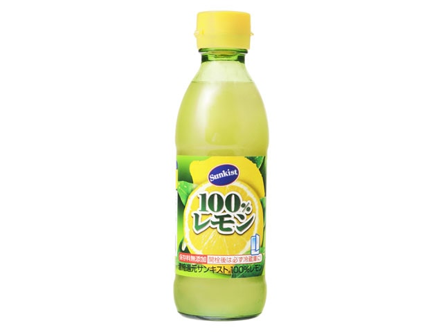 サンキスト１００％レモン瓶３００ｍｌ※軽（ご注文単位6個）【直送品】