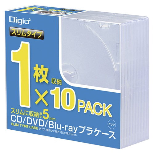 CD-084-10 ＣＤプラケ－ススリム１０パック 1個 (ご注文単位1個)【直送品】