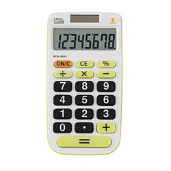 ナカバヤシ 電卓ﾃﾞｽｸﾄｯﾌﾟ大型ｷｰﾀｲﾌﾟSｻｲｽﾞ    ［8桁 /W税率非対応］ ECD8501G 1個（ご注文単位1個）【直送品】