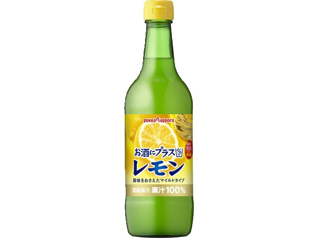 ポッカサッポロお酒にプラスレモン瓶５４０ｍｌ※軽（ご注文単位12個）【直送品】