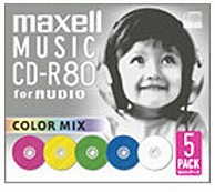 >マクセル 音楽用CD-R CDRA80MIXS1P5S  ［5枚］ CDRA80MIXS1P5S 1個（ご注文単位1個）【直送品】