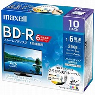 マクセル 録画用BD-R maxell ホワイト BRV25WPEH.10S ［10枚 /25GB /インクジェットプリンター対応］ BRV25WPEH.10S 1個（ご注文単位1個）【直送品】