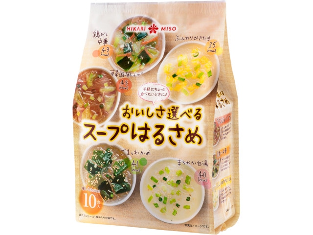 >ひかり味噌おいしさ選べるスープはるさめ１０食※軽（ご注文単位8個）【直送品】