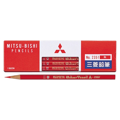 K2351 赤鉛筆（朱）２３５１　（１２本入） 1ダース (ご注文単位1ダース)【直送品】
