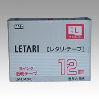 LM-L512RC レタリテープ　透明ラベル　赤文字 1個 (ご注文単位1個)【直送品】