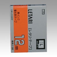 LM-L512BRF レタリテープ　蛍光赤ラベル　黒文字 1個 (ご注文単位1個)【直送品】