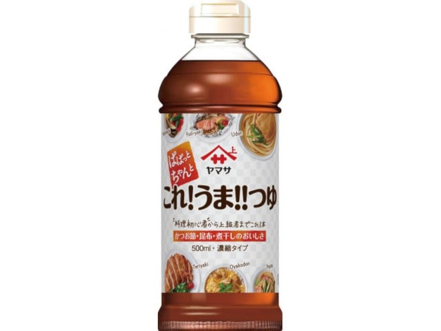 >ヤマサ醤油ぱぱっとちゃんとこれうまつゆ５００ｍｌ※軽（ご注文単位12個）【直送品】