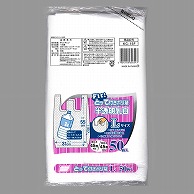 【直送品】 日本技研工業 Fit！　とって付きポリ袋　半透明乳白 Lサイズ KC－15F 1袋（ご注文単位30袋）