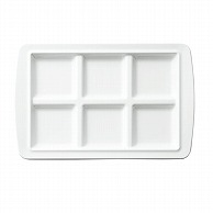 台和 メラミン食器　パズル　ロクプレート 白 CH－6－W 1枚（ご注文単位1枚）【直送品】