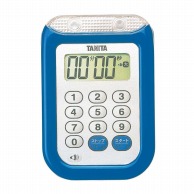 タニタ　防水大音量　タイマー　100分計 TD－377　ブルー  1個（ご注文単位1個）【直送品】