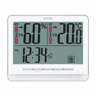 >【直送品】 デジタル温湿度計　TT－538　ホワイト   1個（ご注文単位1個）