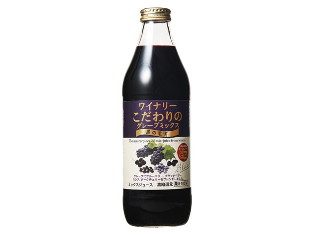 アルプスグレープミックス黒の果実瓶１Ｌ※軽（ご注文単位6個）【直送品】