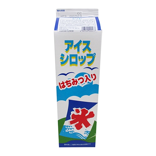 フジスコ 氷みつ　アイスシロップ　はちみつ入り 1.8L ミゾレ 1本※軽（ご注文単位1本）※注文上限数8まで 【直送品】