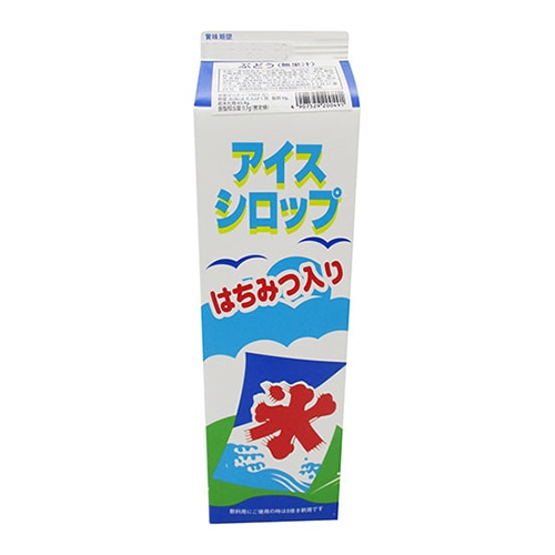 フジスコ 氷みつ　アイスシロップ　はちみつ入り 1.8L ぶどう（無果汁） 1本※軽（ご注文単位1本）※注文上限数8まで 【直送品】