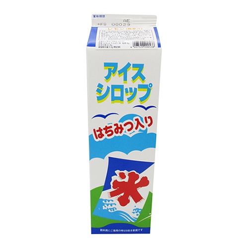 フジスコ 氷みつ　アイスシロップ　はちみつ入り 1.8L レモン（無果汁） 1本※軽（ご注文単位1本）※注文上限数8まで 【直送品】