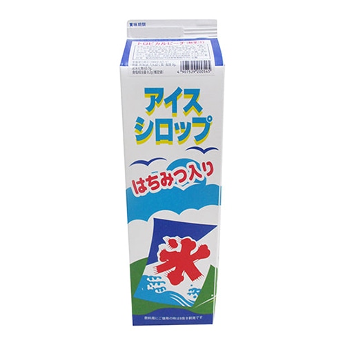 フジスコ 氷みつ　アイスシロップ　はちみつ入り 1.8L トロピカルピーチ（無果汁） 1本※軽（ご注文単位1本）※注文上限数8まで 【直送品】