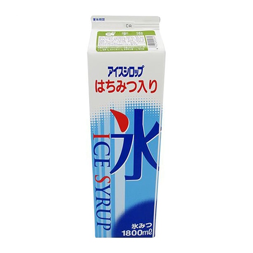 フジスコ 氷みつ　アイスシロップ　はちみつ入り 1.8L 宇治 1本※軽（ご注文単位1本）※注文上限数8まで 【直送品】