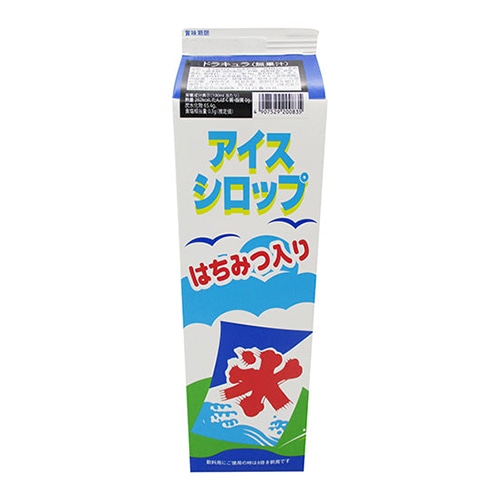 フジスコ 氷みつ　アイスシロップ　はちみつ入り 1.8L ドラキュラ（無果汁） 1本※軽（ご注文単位1本）※注文上限数8まで 【直送品】