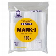 生産日本社 セイニチ チャック付きポリ袋 ユニパック マーク付き MARK-I 100枚