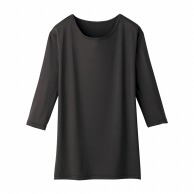 【直送品】 七分袖インナーTシャツ　WH90029　L ブラック  1個（ご注文単位1個）