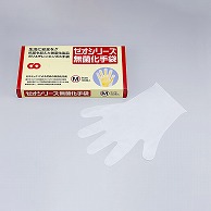 シーピー化成 ポリエチレンエンボス手袋　ゼオシリーズ　無菌化手袋 M  100個/袋（ご注文単位50袋）【直送品】