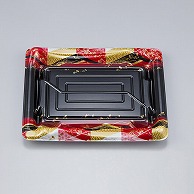 シーピー化成 寿司容器　SF鮨板　本体 23 菱紋赤 50枚/袋（ご注文単位24袋）【直送品】