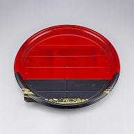 【直送品】 シーピー化成 寿司容器　NUN丸桶　本体 6 天佑赤 10枚/袋（ご注文単位8袋）