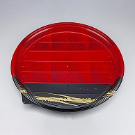 【直送品】 シーピー化成 寿司容器　NUN丸桶　本体 7 天佑赤 10枚/袋（ご注文単位8袋）