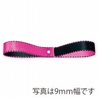 東京リボン リボン　デューク・S　22600 6×30 ＃1　ピンク／ブラック 1巻（ご注文単位1巻）【直送品】