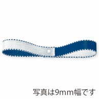東京リボン リボン　デューク・S　22600 6×30 ＃6　ホワイト／デニムブルー 1巻（ご注文単位1巻）【直送品】
