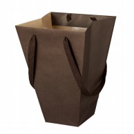 東京リボン 紙袋　テーパーバッグS　62426 S ＃34　ダークブラウン 1包（ご注文単位1包）【直送品】