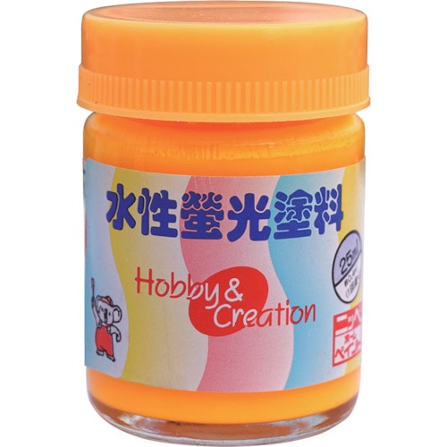 >トラスコ中山 ニッぺ 水性蛍光塗料 25ml イエロー HSC001－25 859-8700  (ご注文単位1個) 【直送品】