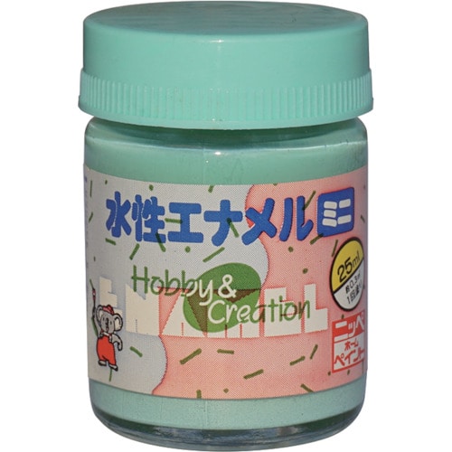 >トラスコ中山 ニッぺ 水性エナメルミニ 25ml パステルグリーン HSB017－25 859-8686  (ご注文単位1個) 【直送品】