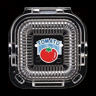 【直送品】 エフピコチューパ トマト容器　VF6TトマトPOS（V2）  CP003718 100枚/袋（ご注文単位12袋）