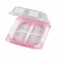 【直送品】 エフピコチューパ 和菓子容器　APW－4－1  雲龍ピンク 50枚/袋（ご注文単位24袋）