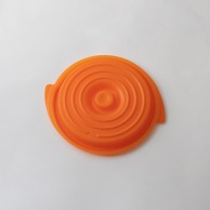 >【直送品】 コバヤシ 鍋型容器　copotte　コポット　蓋 丸型　大 オレンジ 50枚/袋（ご注文単位9袋）
