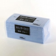 【直送品】 ヒメプラ カウンタークロス レギュラー薄手 CW－100B　ブルー 100枚/袋（ご注文単位16袋）