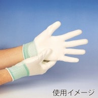 ヒメプラ 楽々PUフィット手袋 L PF－003　ホワイト×グレー 10双/袋（ご注文単位25袋）【直送品】