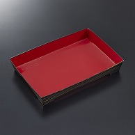 中央化学 紙製寿司容器　SKS　本体 17－12 赤－黒金 50枚/袋（ご注文単位8袋）【直送品】